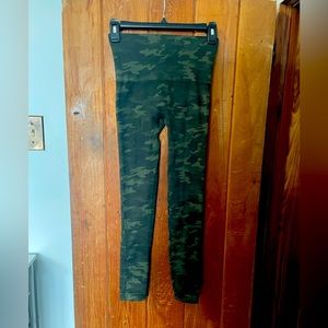 SPANX Green Camo Leggings